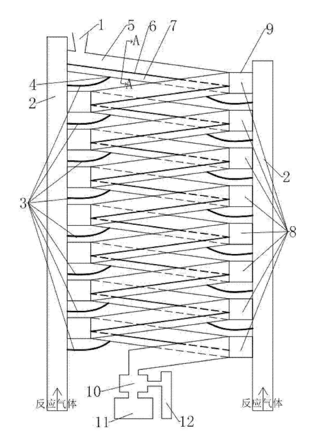 Dense phase transport bed reactor