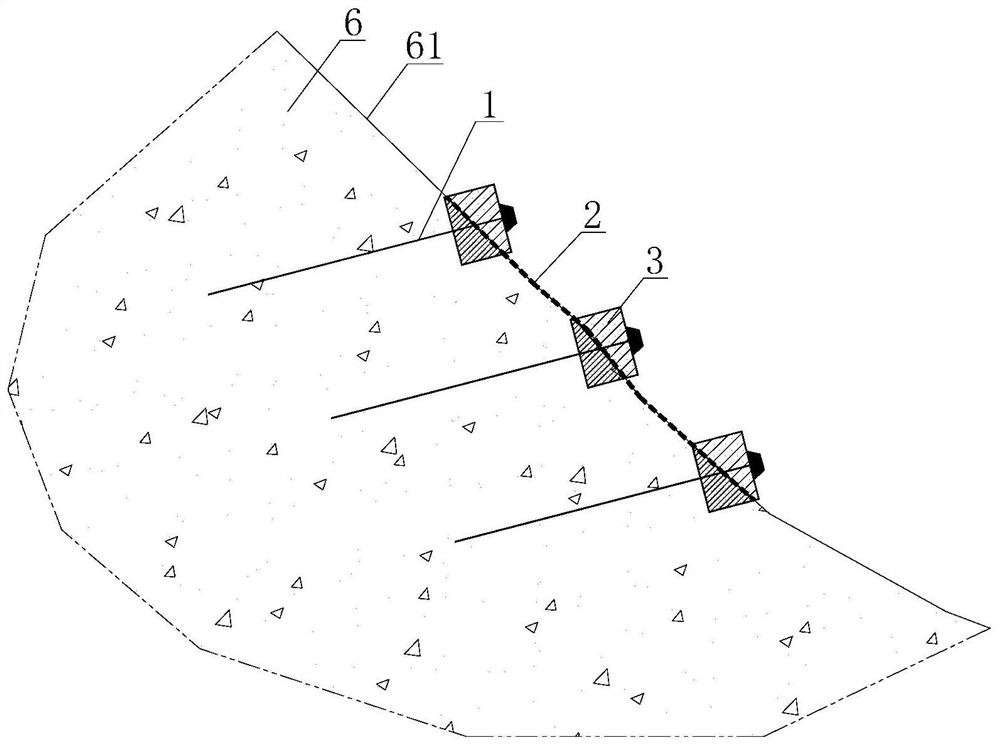 An anchor net device and construction method for high and steep slope reinforcement and protection