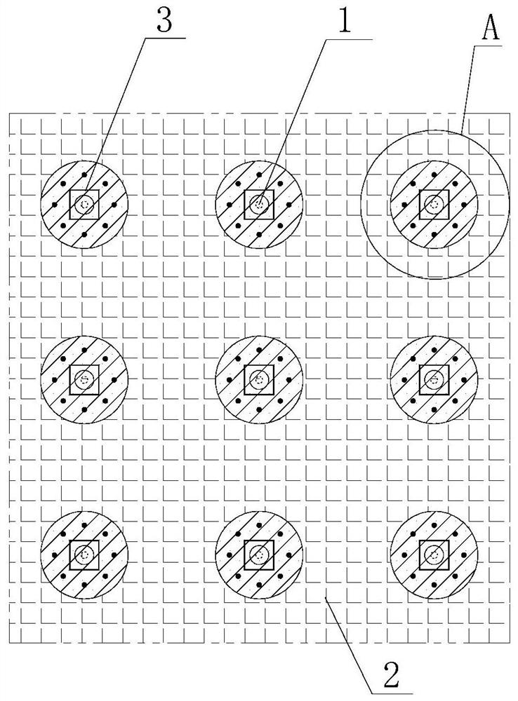 An anchor net device and construction method for high and steep slope reinforcement and protection