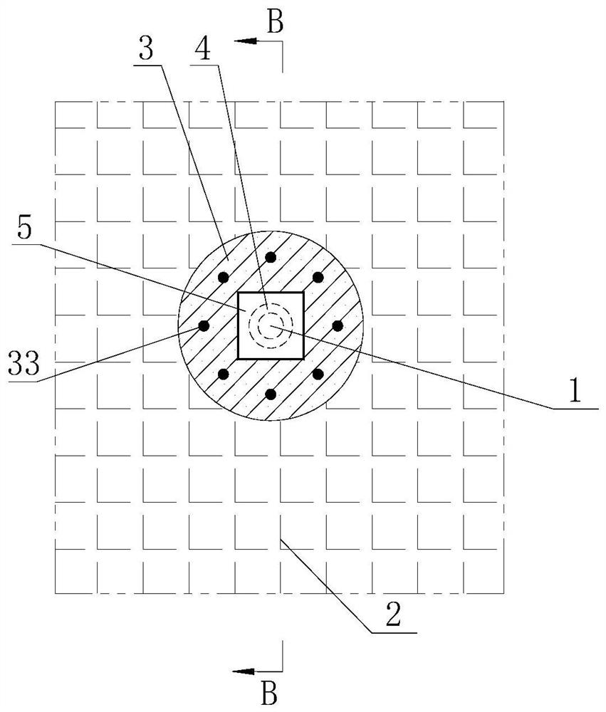 An anchor net device and construction method for high and steep slope reinforcement and protection