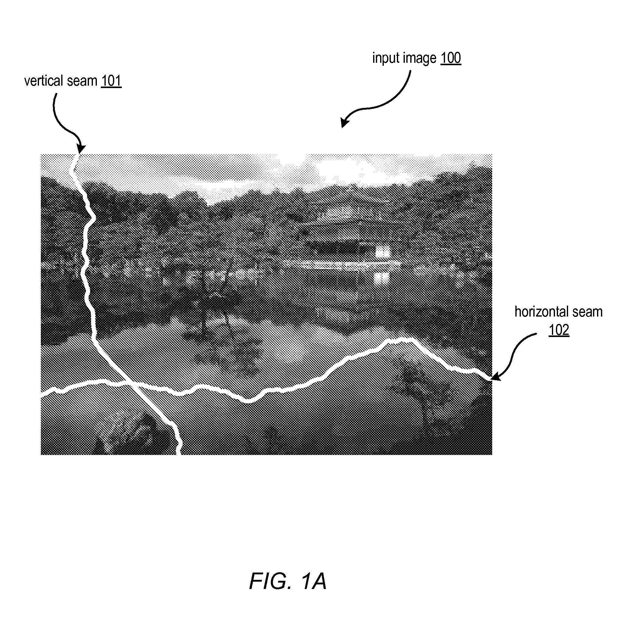 Seam-based reduction and expansion of images with table-based priority