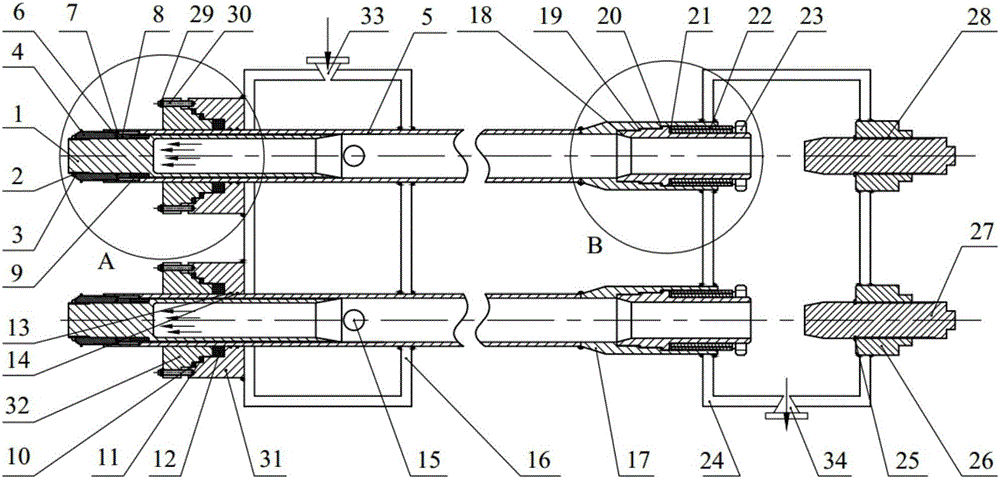 Hydrogenation air cooling pipe bundle system for preventing ammonium salt flowing corrosion large leakage pipe blasting risk