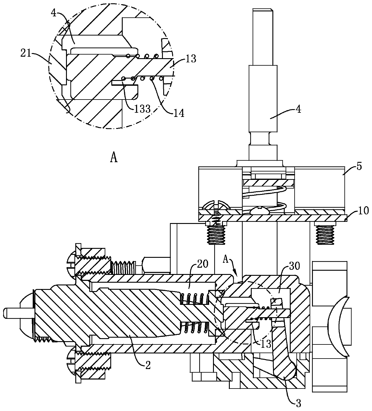 Gas plug valve