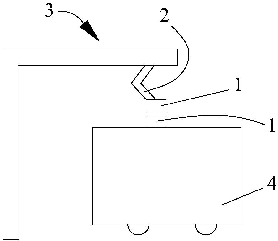 Annular electrode for electric car charging, charging system and working method