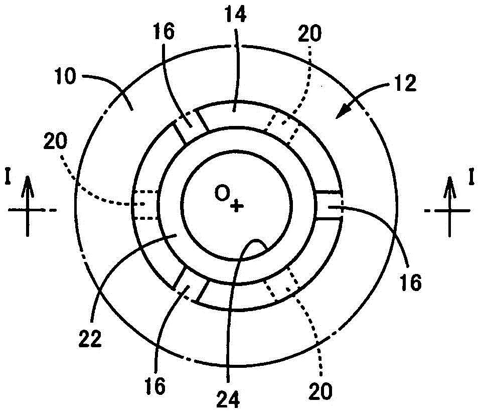 Resin component fastener structure and molding device therefor