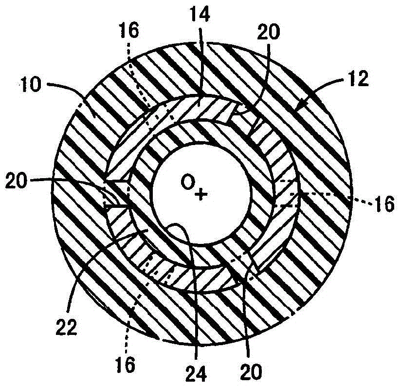 Resin component fastener structure and molding device therefor