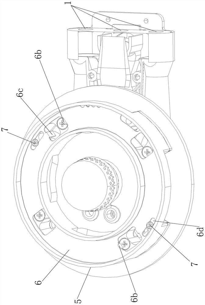 Combustor capable of adjusting air door at mixed gas outlet and acting method thereof