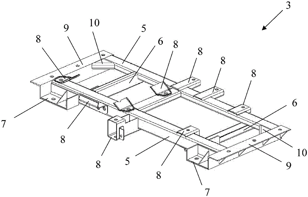 Steel frame structure and front cabin of electric vehicle