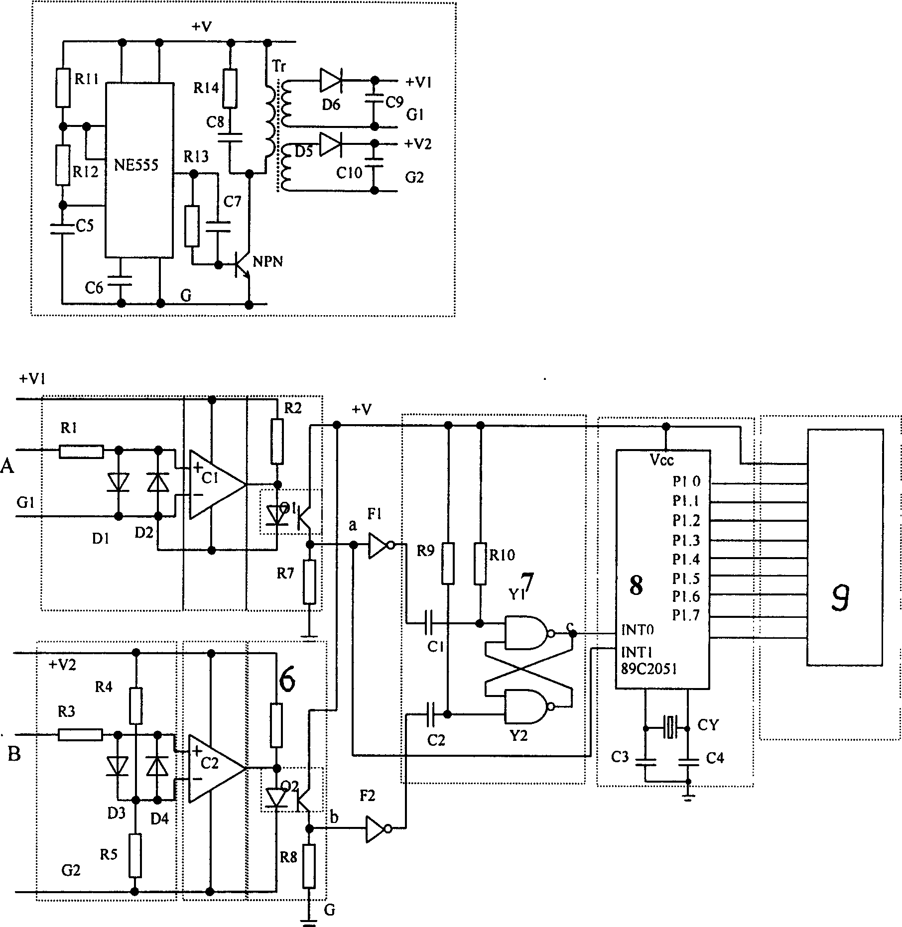 Phase angle measuring instrument