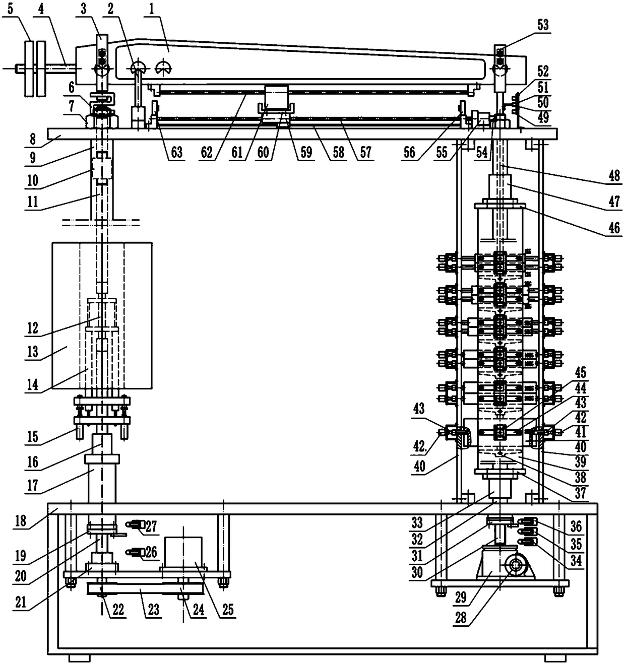 Mechanical high temperature creep testing machine capable of realizing automatic precise loading