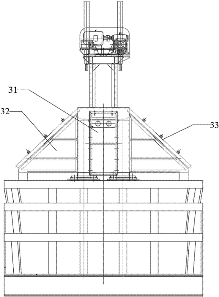 Lining structure of rare earth electrolysis cell, and rare earth electrolysis cell