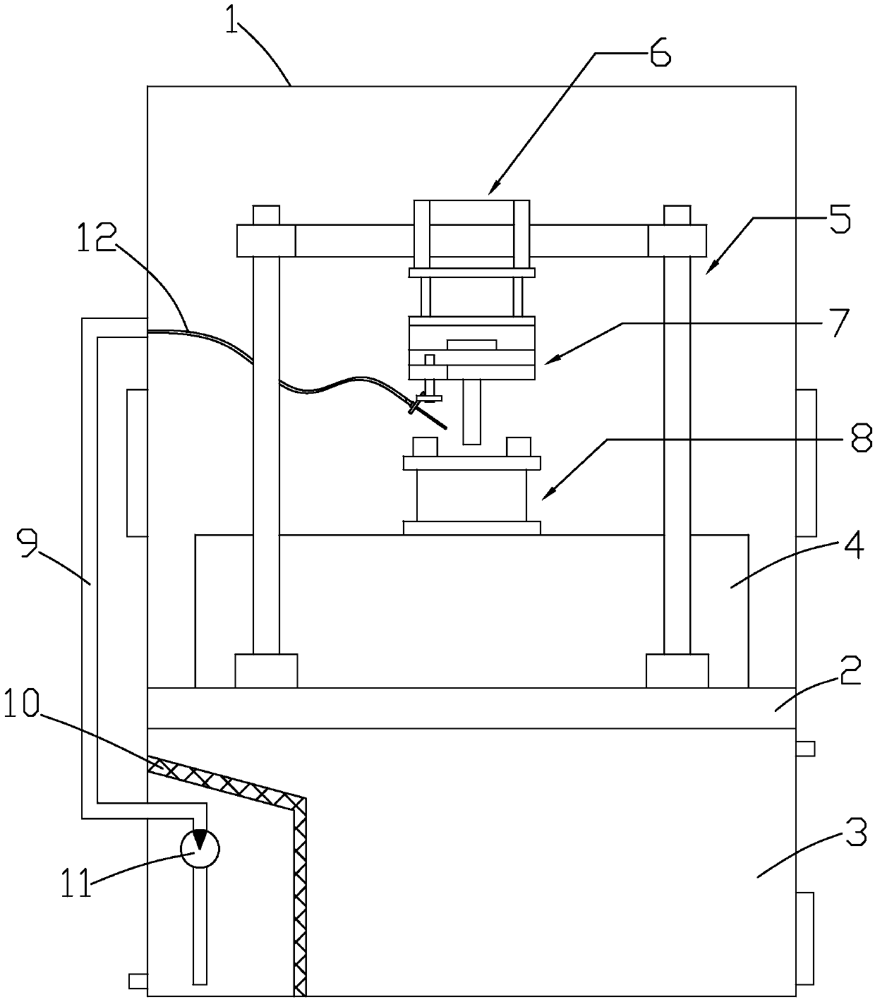 Silicon steel sheet machining device for permanent-magnet synchronous motor production and machining method of silicon steel sheet machining device