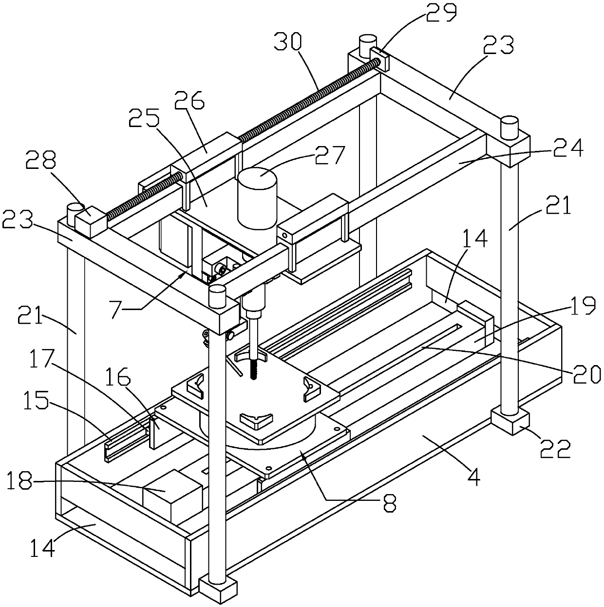 Silicon steel sheet machining device for permanent-magnet synchronous motor production and machining method of silicon steel sheet machining device