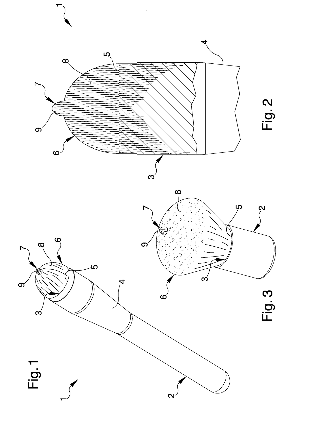 Brush for the application of cosmetic products