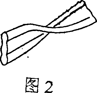 Artificial blood vessel blended by utilizing natural bent synthetic fibre and protein fibre and its production method