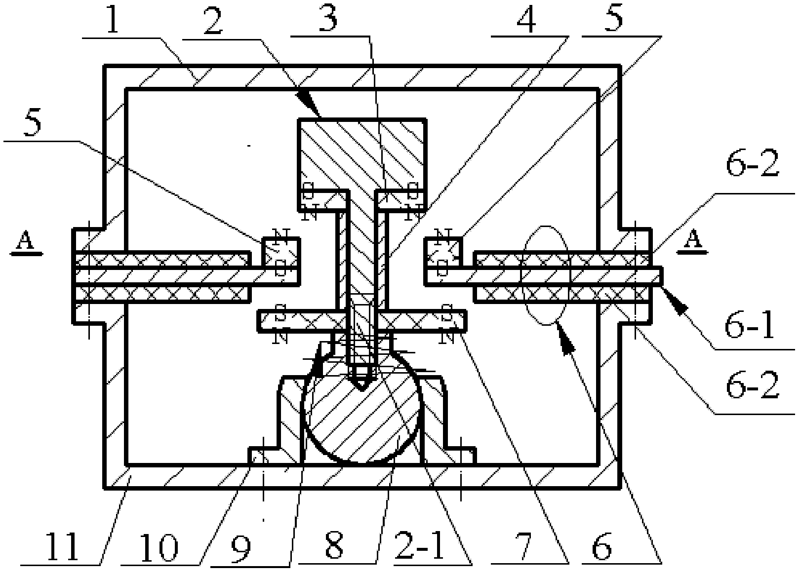 Vertical and horizontal compound excitation type piezoelectric energy harvester