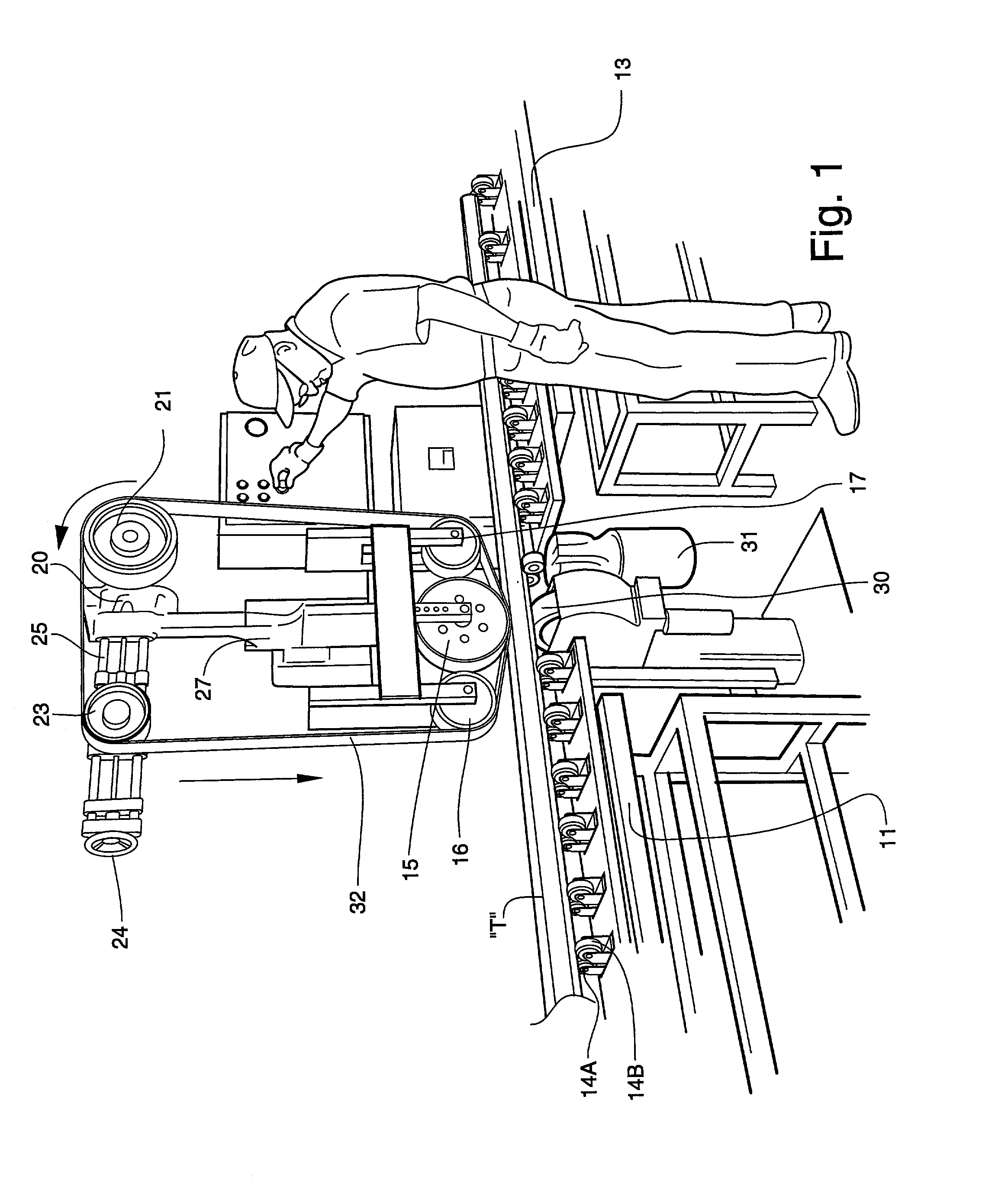 Apparatus for in-line surface polishing of cylindrical stock such as stainless steel tubing, and method