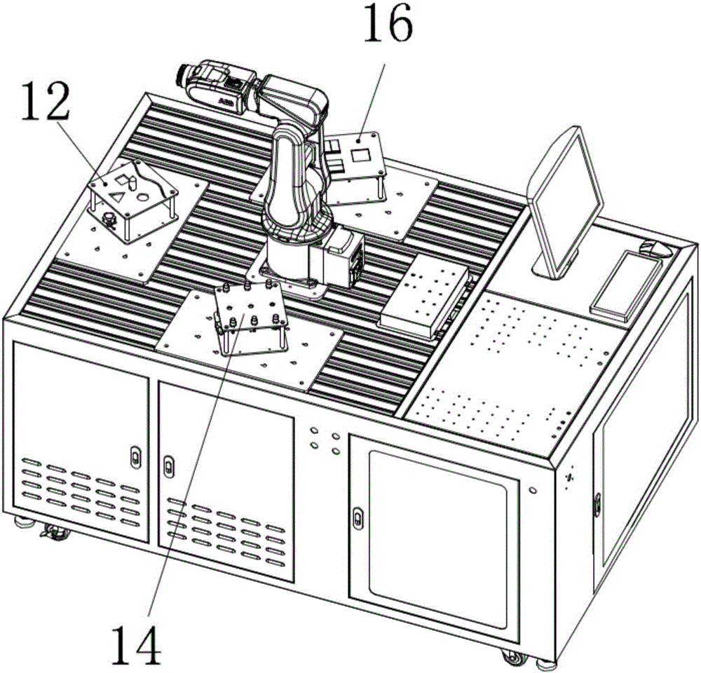 Six-axis robot integrated training platform