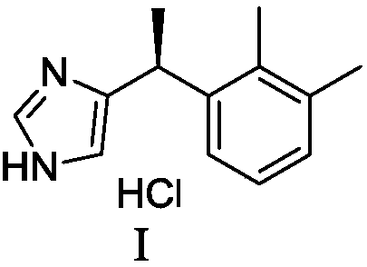 Preparation method of dexmedetomidine hydrochloride and its intermediate