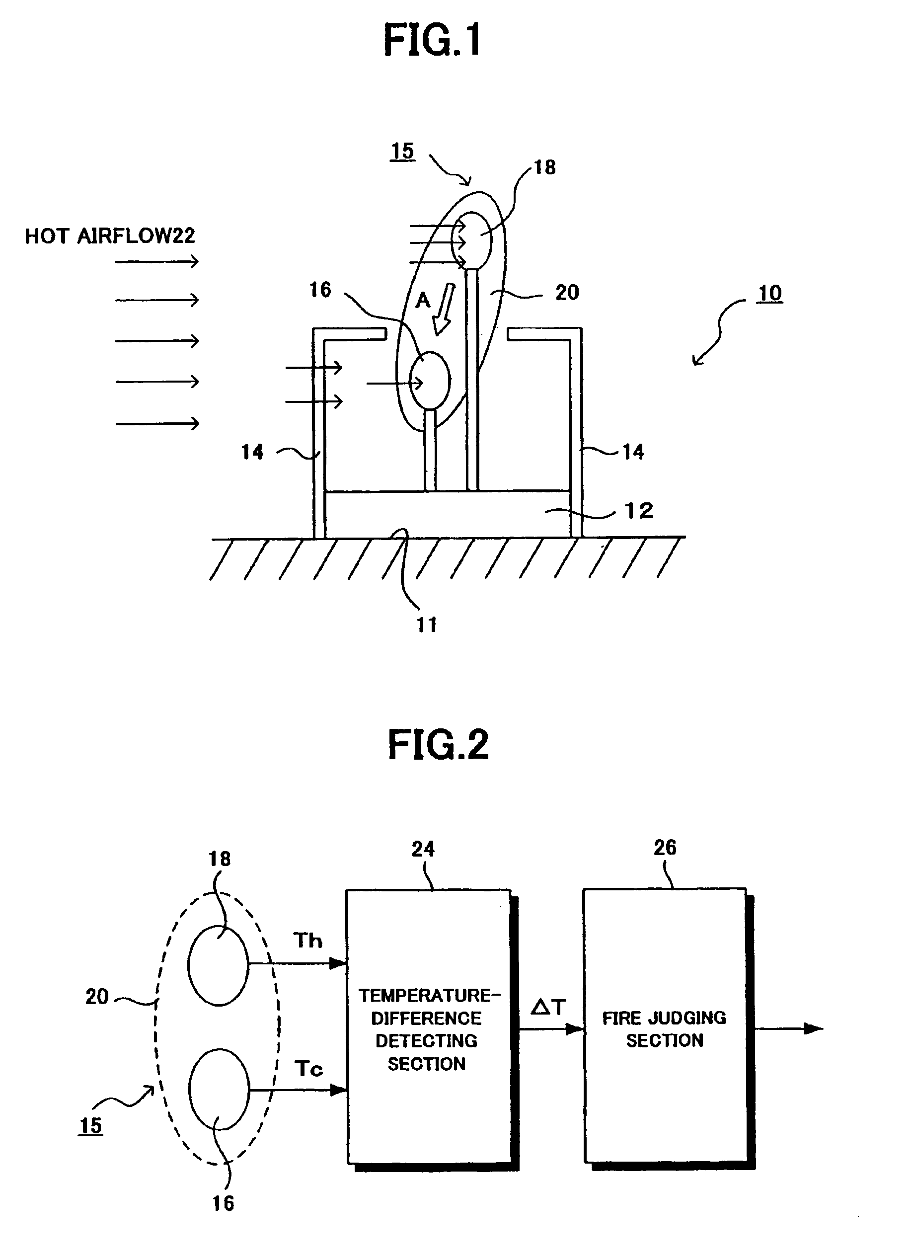 Fire heat sensor