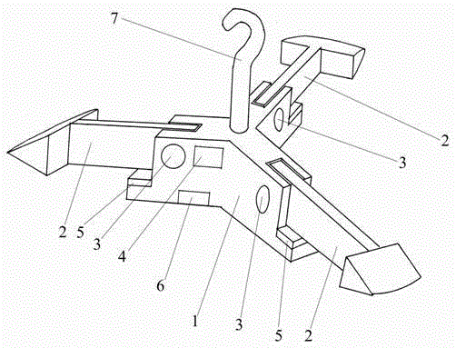 Engineering pile foundation static load detection resistance anchor hoe