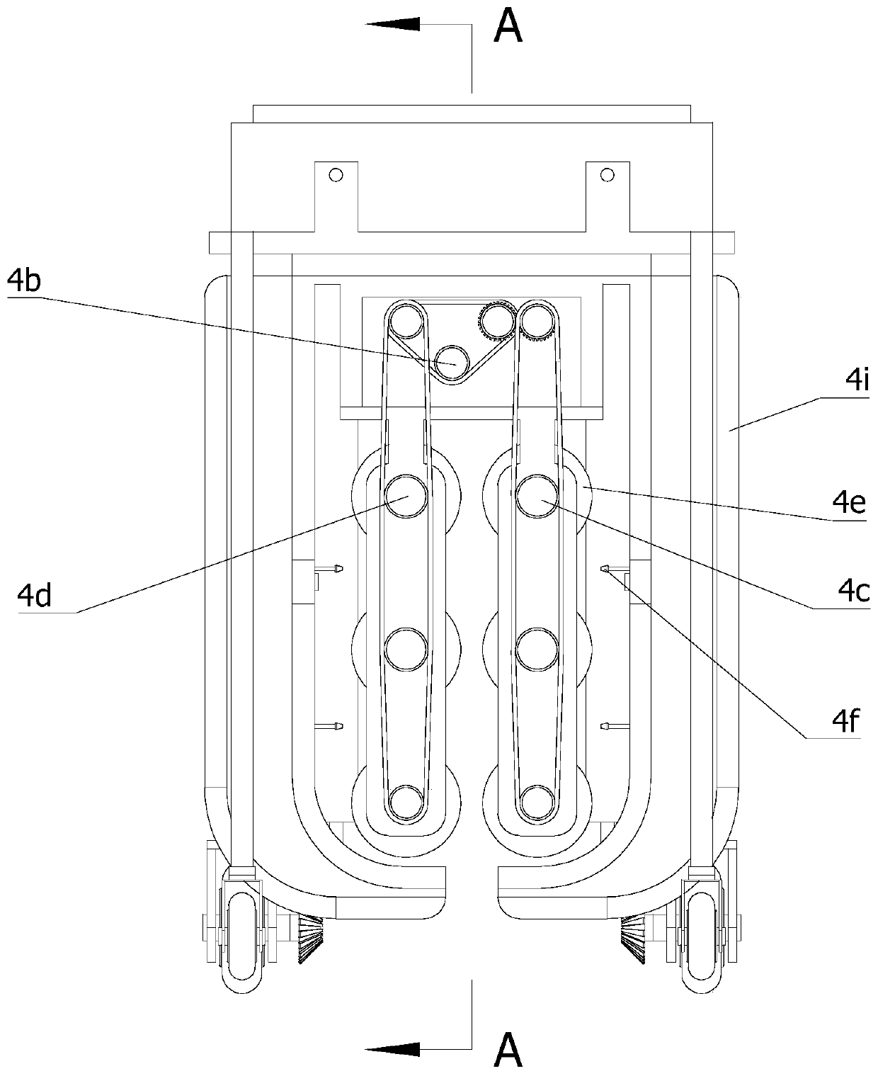 Road guardrail double-sided cleaning equipment