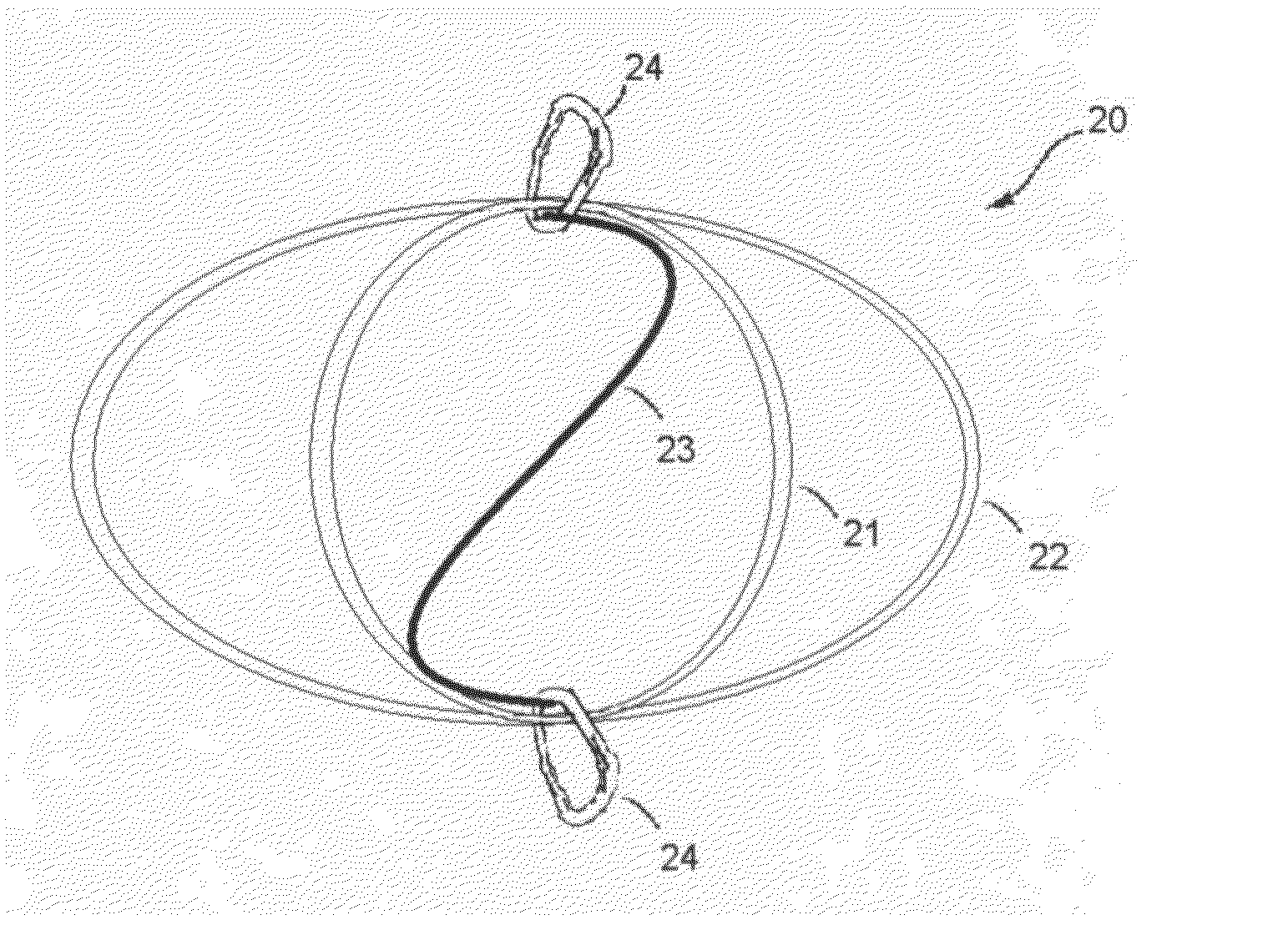 Progressive shock absorbing line device