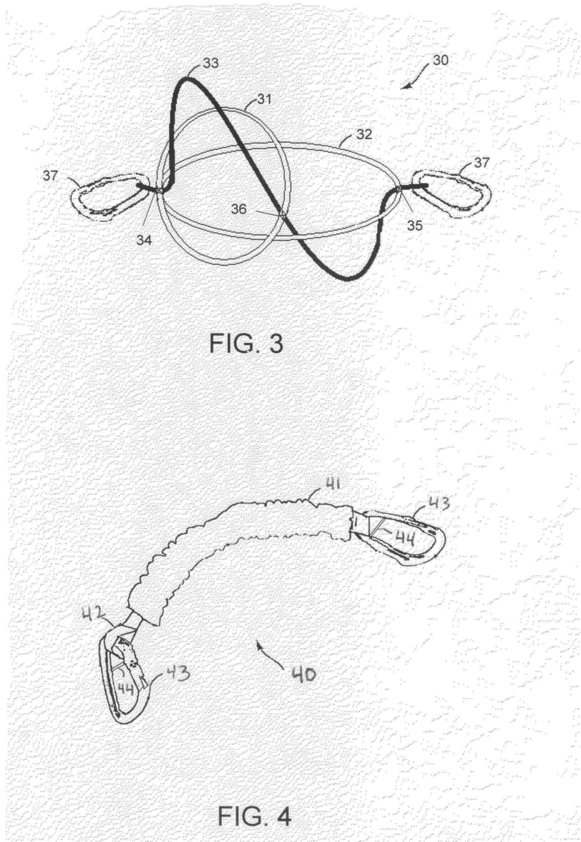 Progressive shock absorbing line device