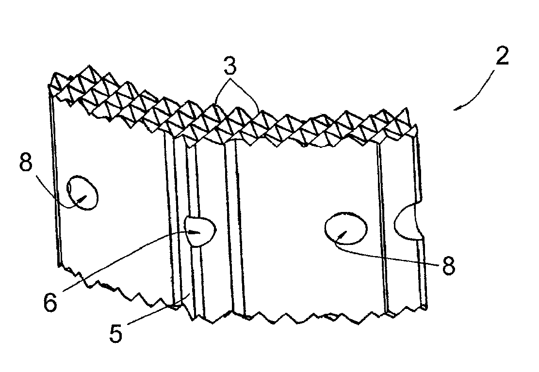 Intervertebral implant to immobilize one vertebra relative to another