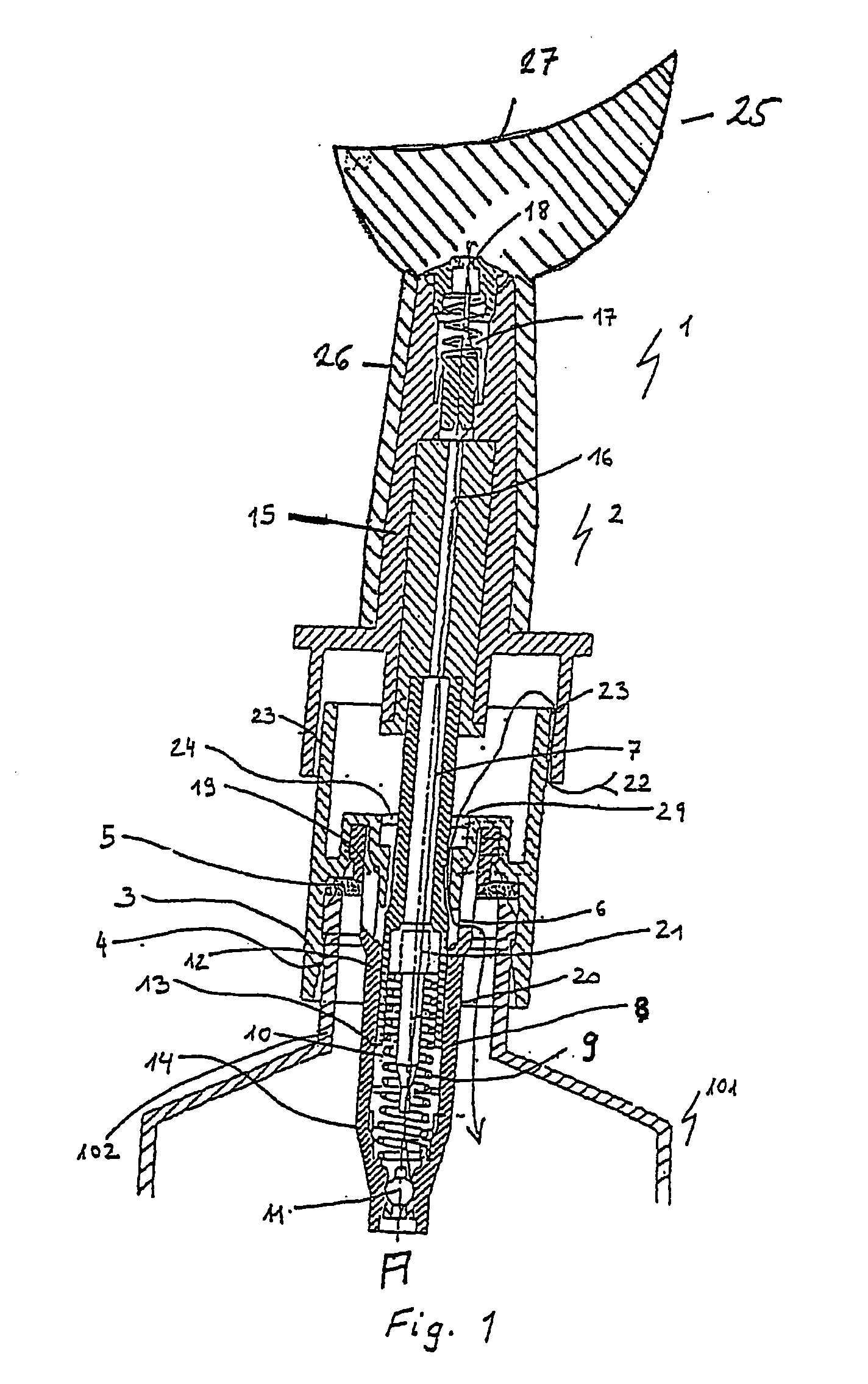 Nebulizer for applying liquids on the surface of the eye or the ocular connective tissue