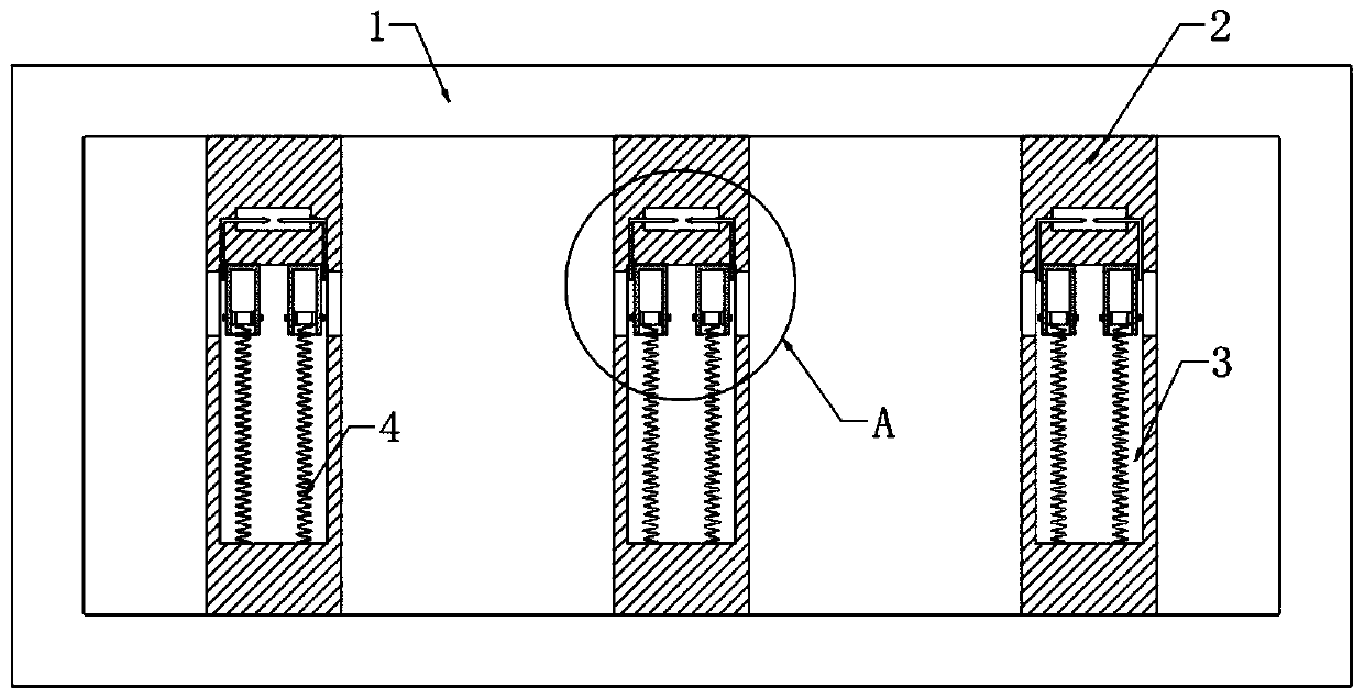 Construction site foundation pit protective guard with good warning effect