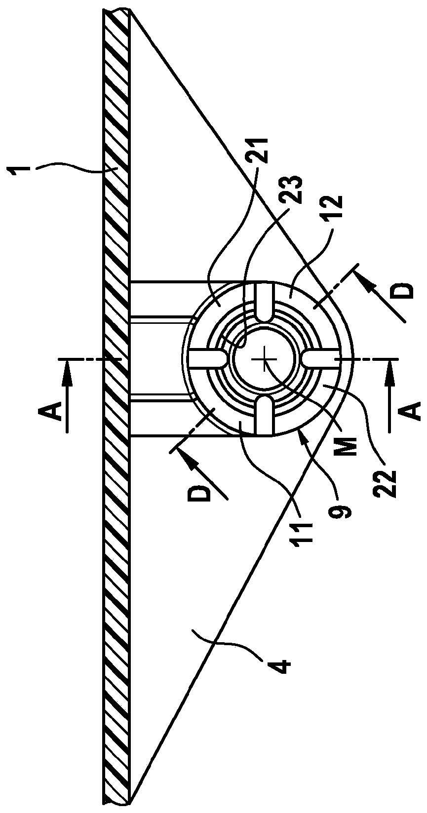 Fluid container having a releasable connection to a vehicle component