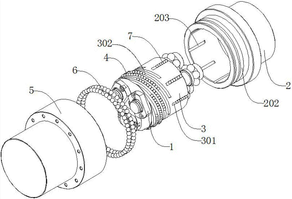 Serial connection type power dividing ball joint