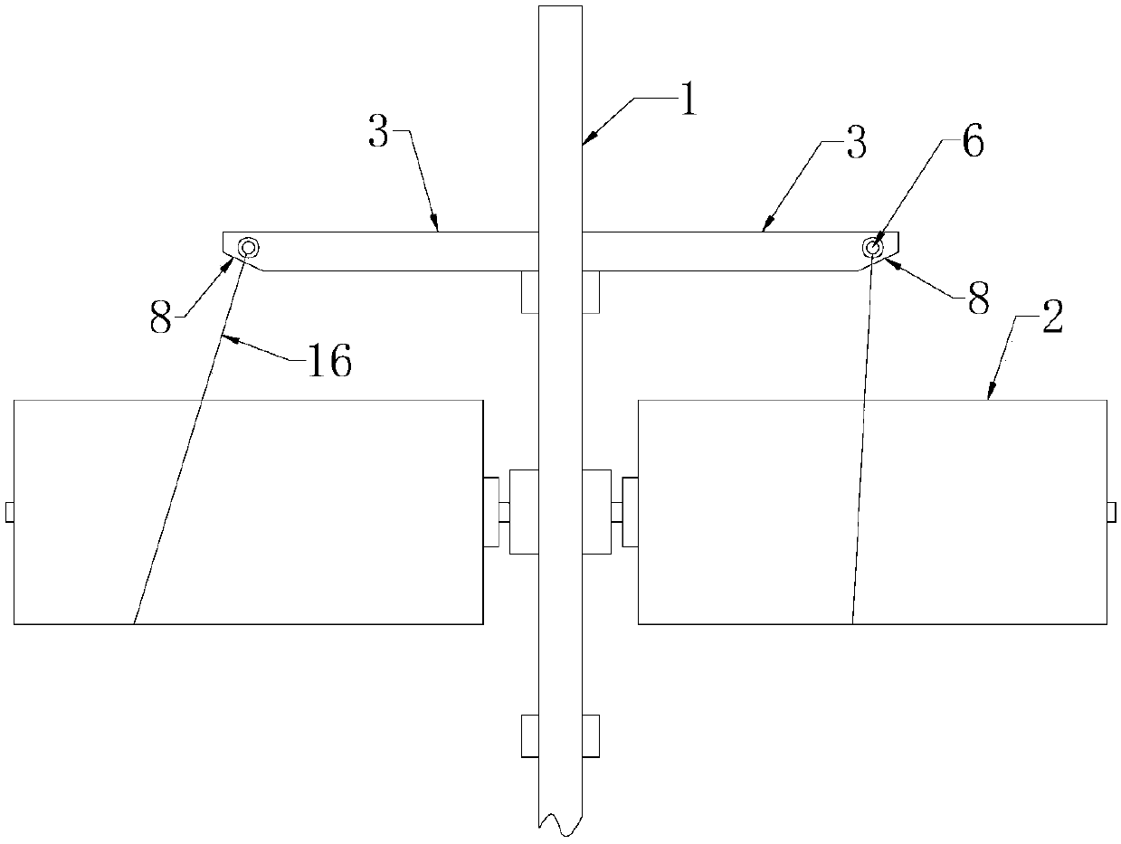 Yarn distribution and guide device and method of tyre cord fabric machine