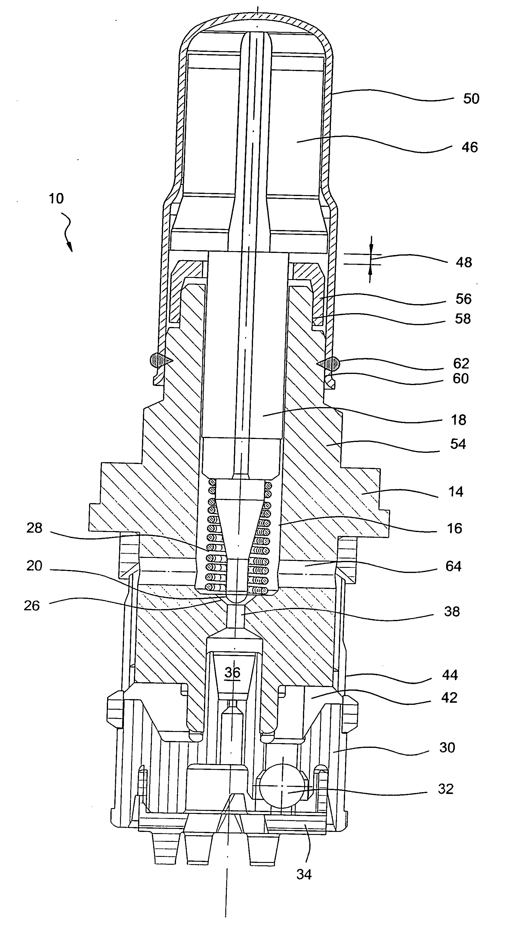 Electromagnetic valve, particularly for a braking system of a motor vehicle