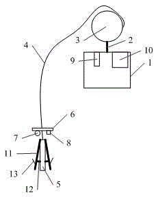 Oil pipe litter fishing device