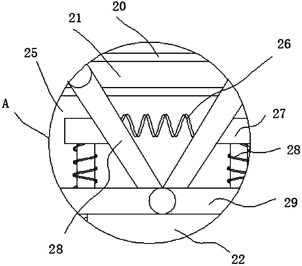 Agricultural grain crushing device