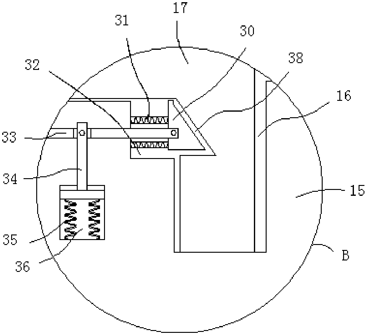 Agricultural grain crushing device