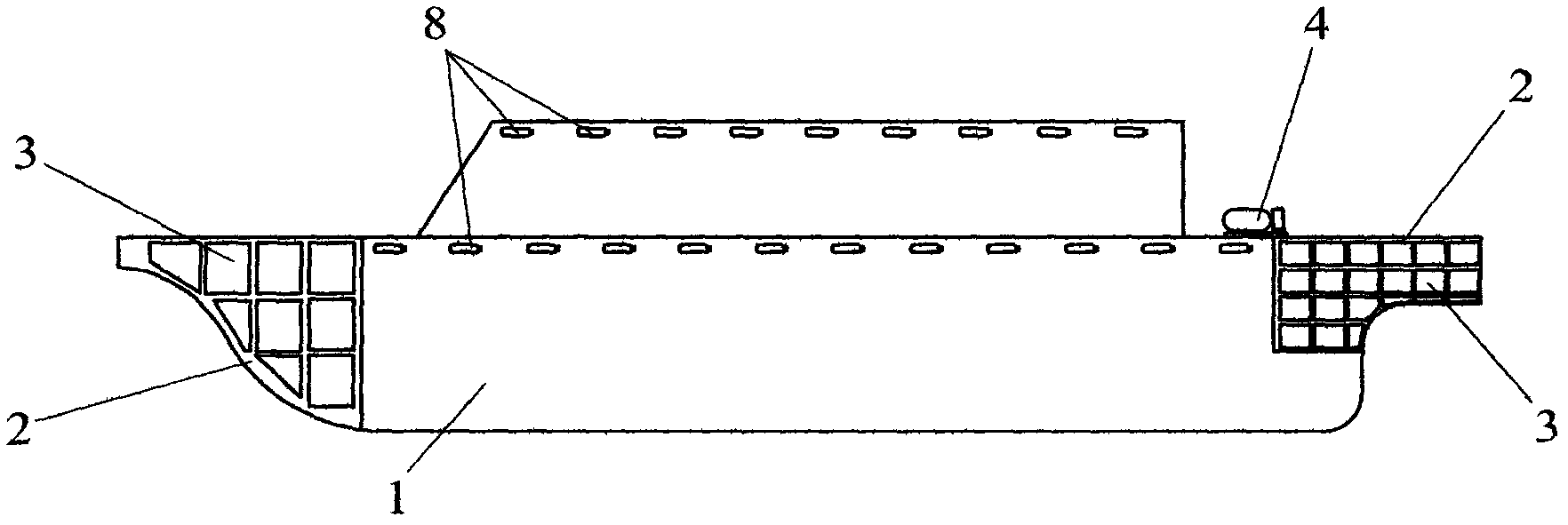 Ship with buoyancy anti-sinking system