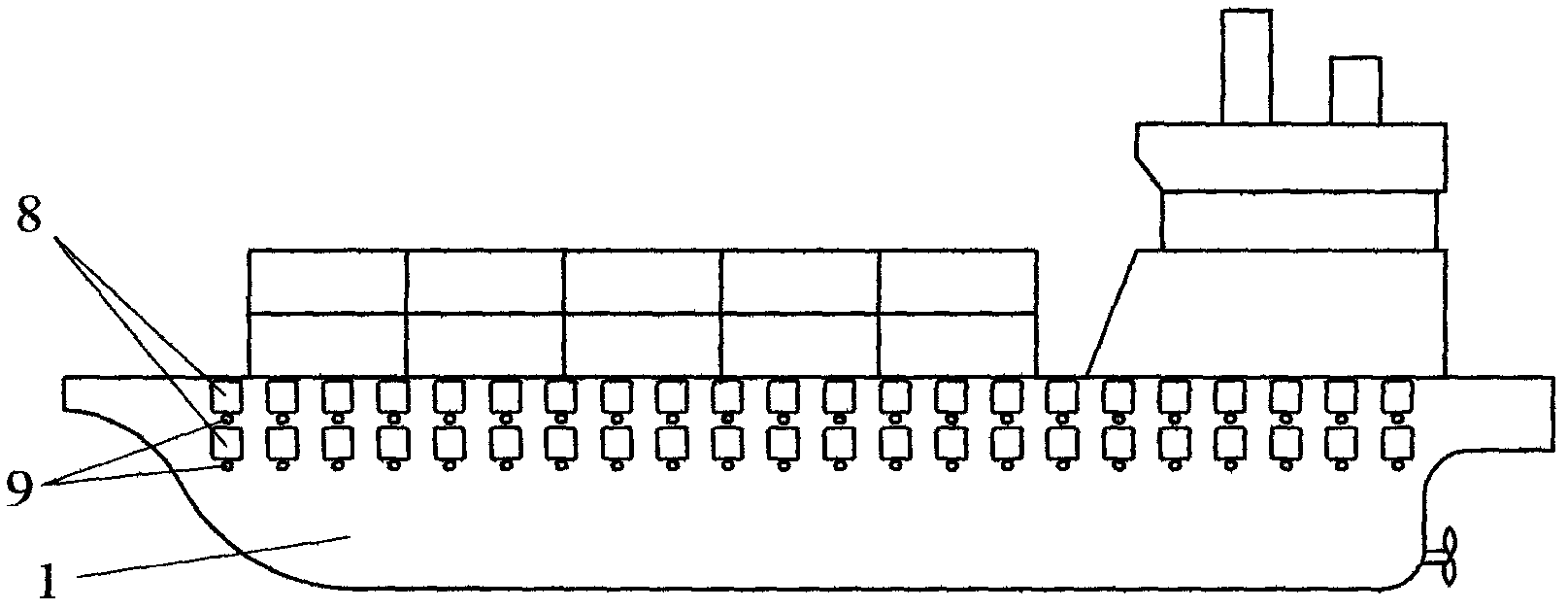 Ship with buoyancy anti-sinking system