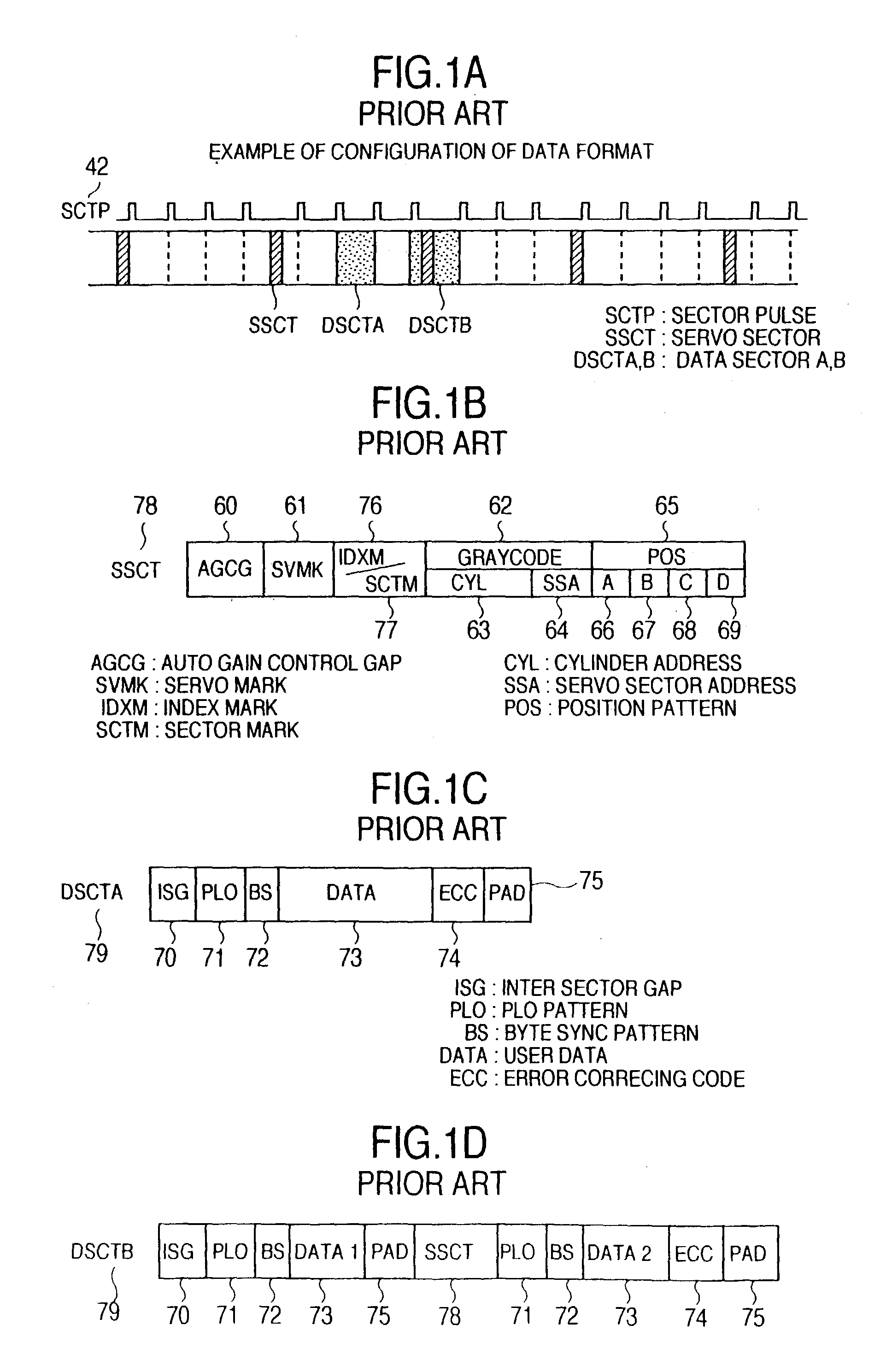 Disk device and method of generating signal representing head