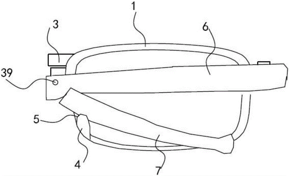 Glasses-leg-foldable glasses