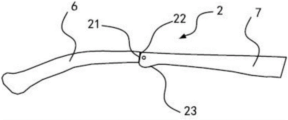 Glasses-leg-foldable glasses