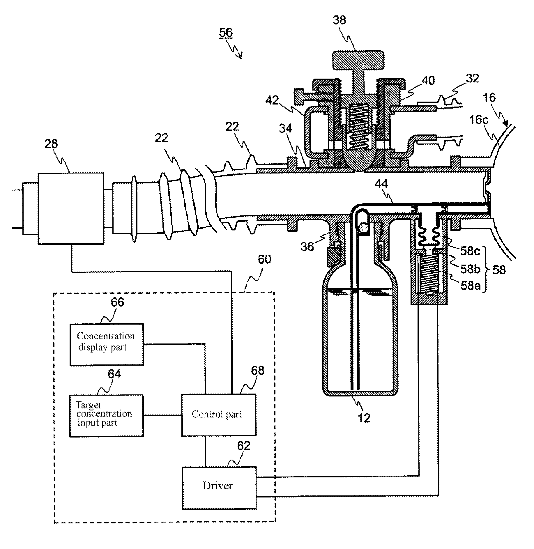 Anesthetic Inhalation Aid Device and Attachment Used for the Same