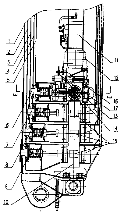 Multiple arms telescopic device automatically controlled by single telescopic cylinder