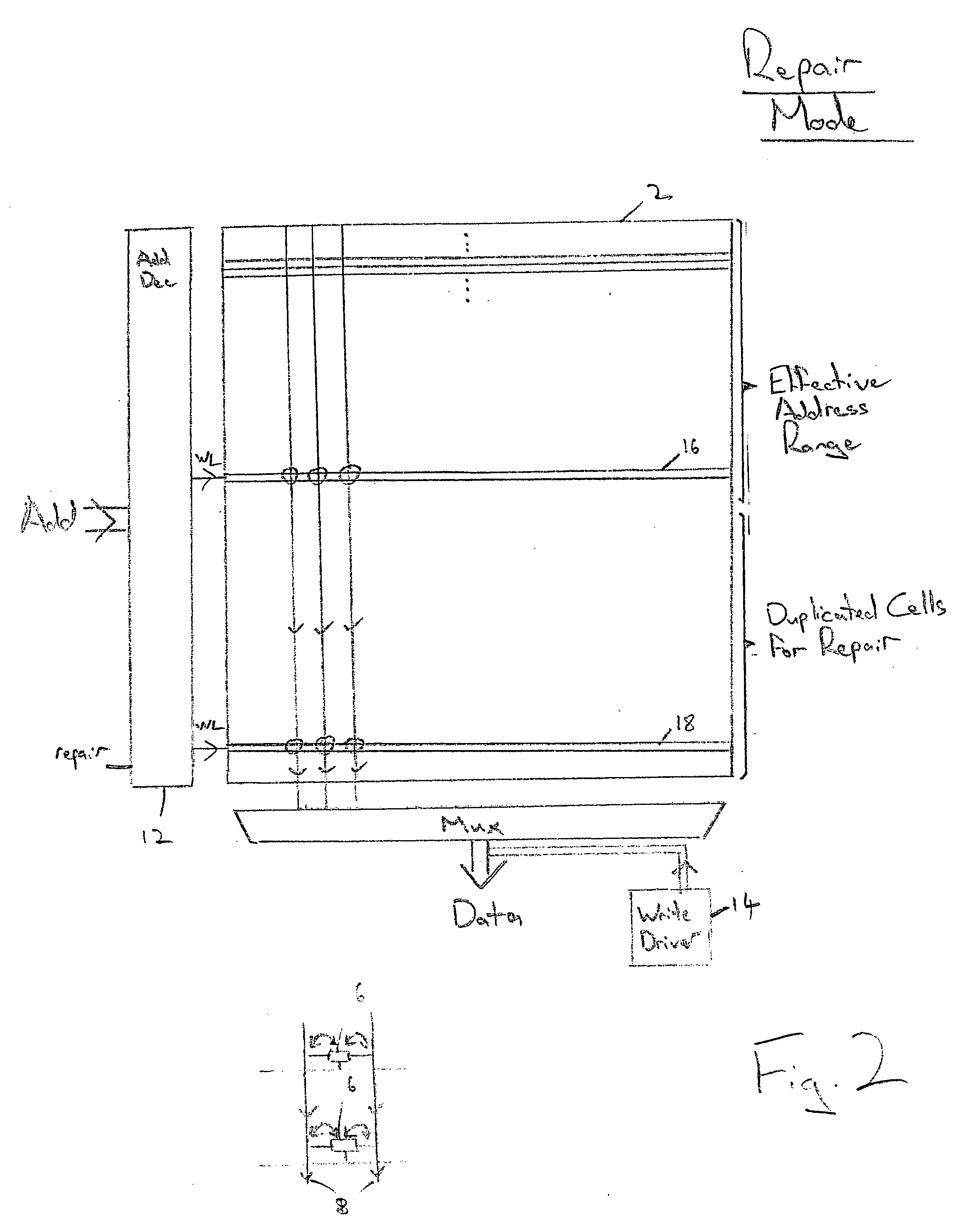 Repairing integrated circuit memory arrays