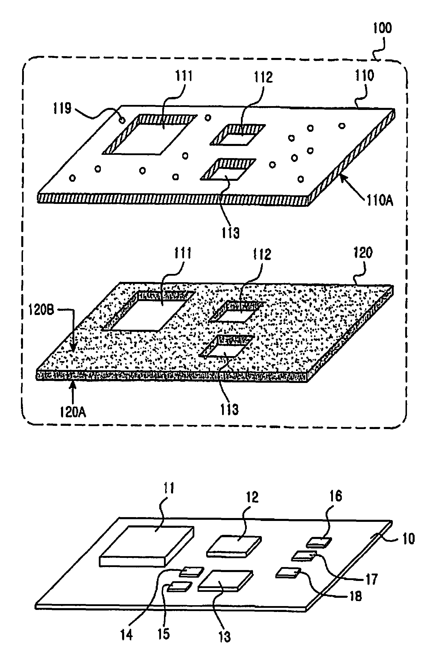 Printed circuit board reinforcement structure and integrated circuit package using the same