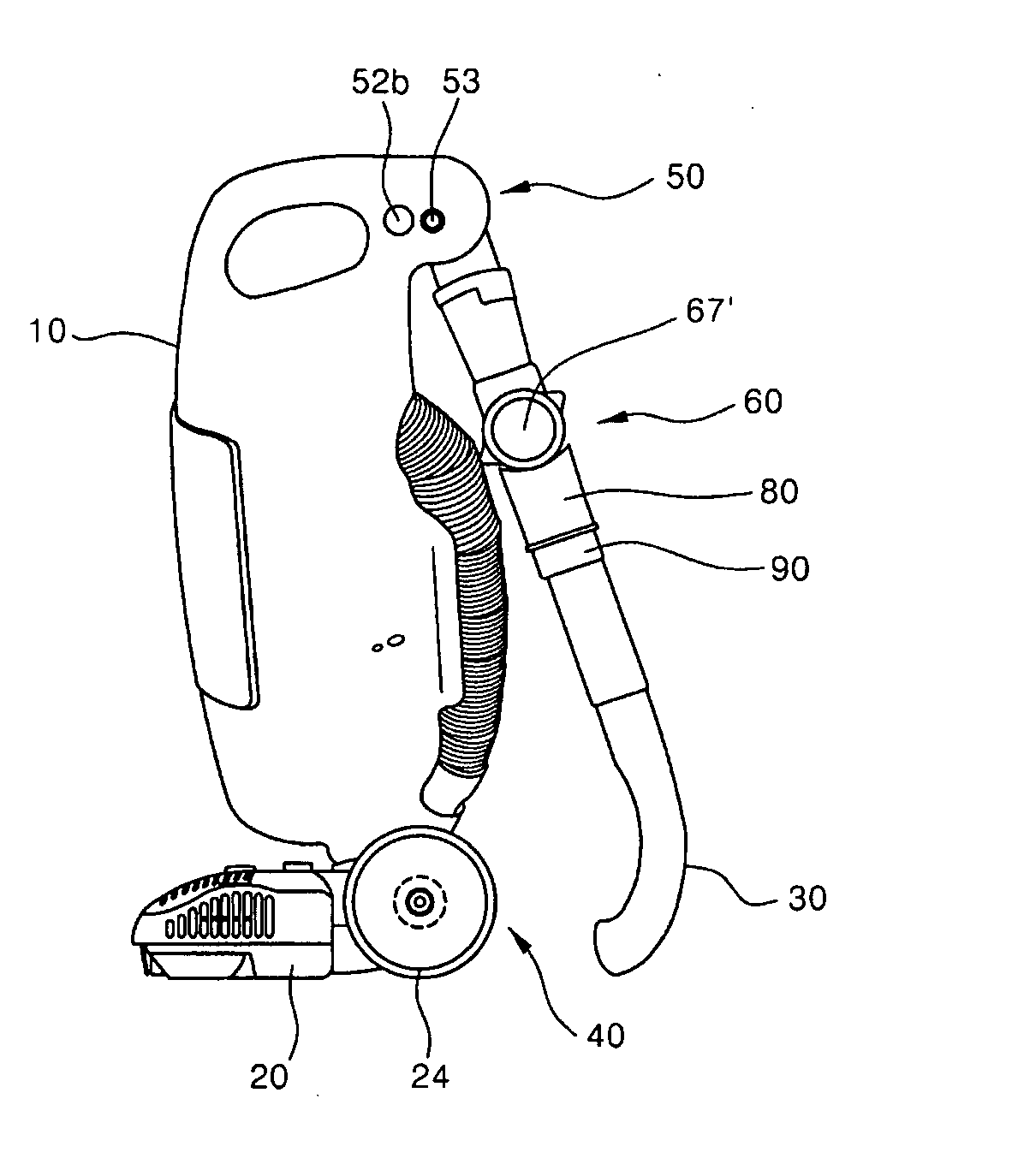 Upright type vacuum cleaner