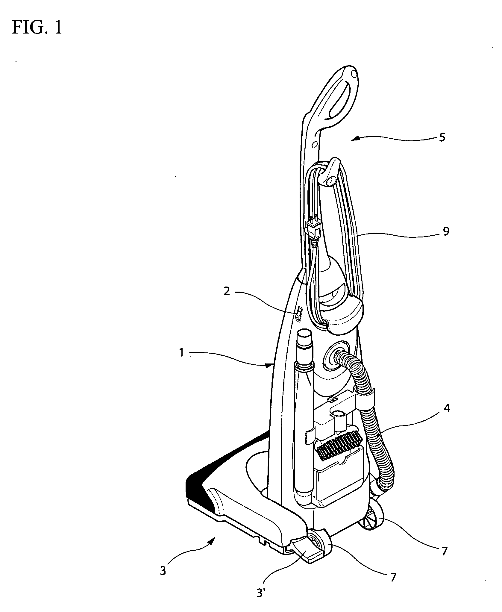 Upright type vacuum cleaner