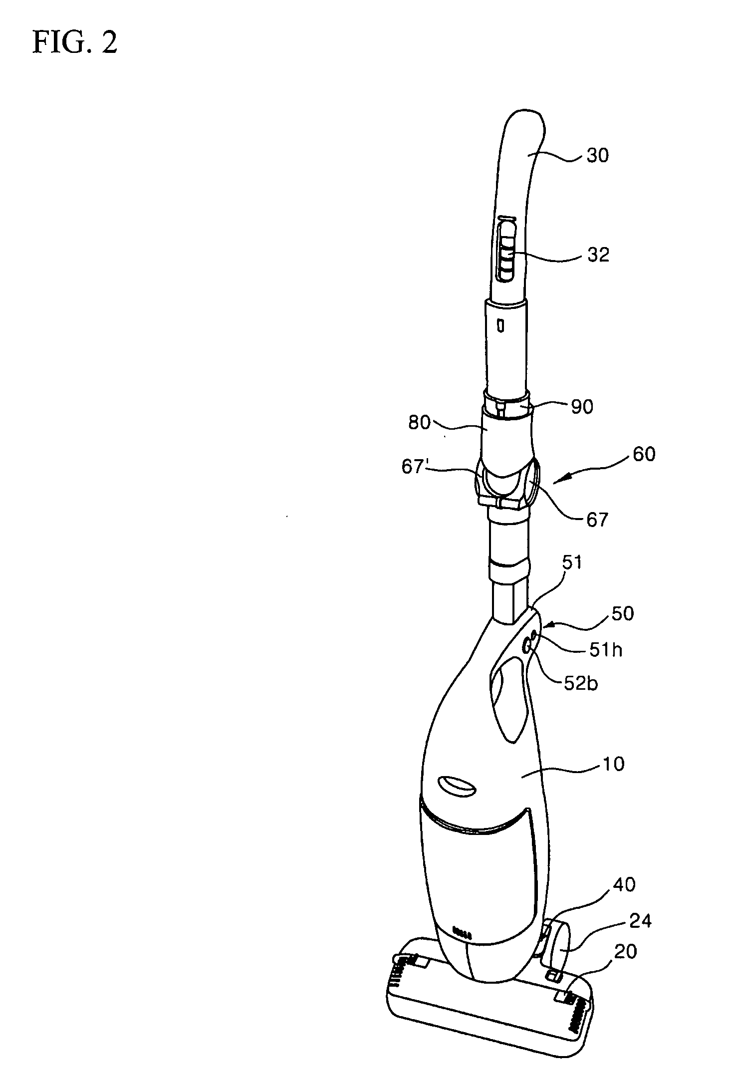 Upright type vacuum cleaner